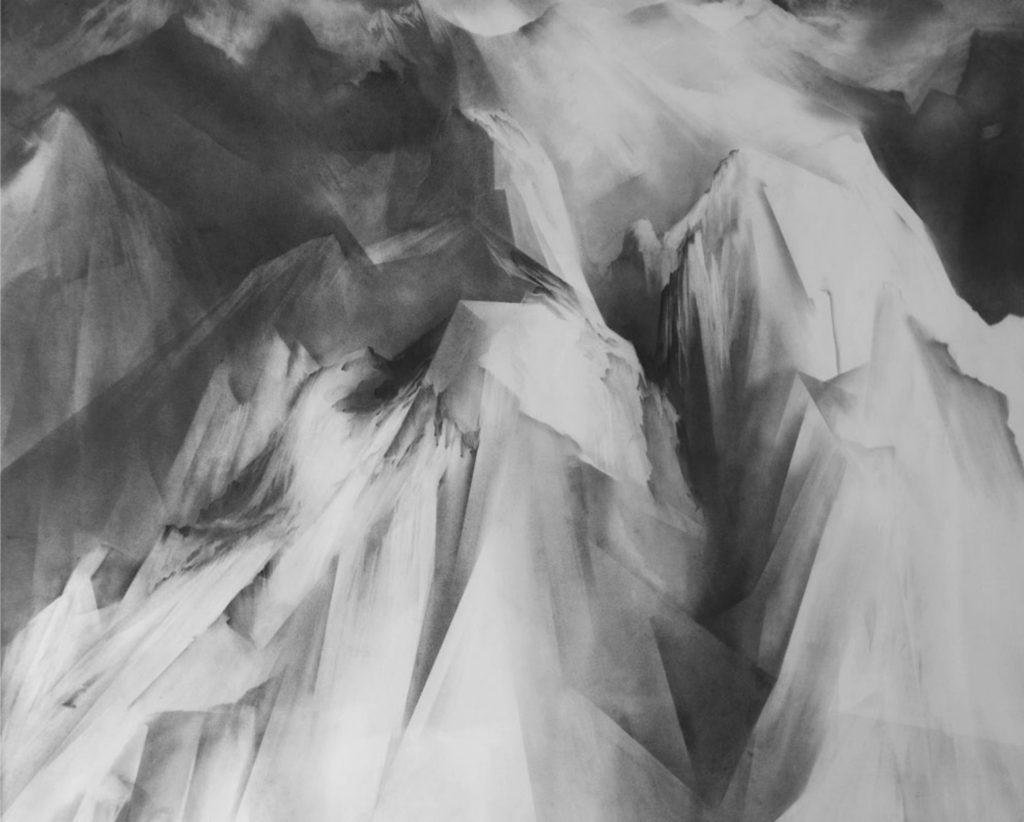 Angélique Lecaille, Ars 2, 2013, mine de plomb sur papier, 114 x 139 cm.